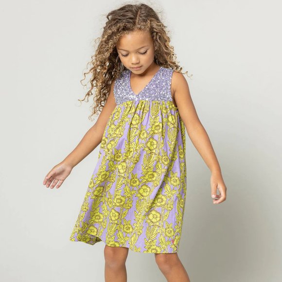 Pink Chicken Other - Pink Chicken - Courtney Dress - Lavender Stem Floral